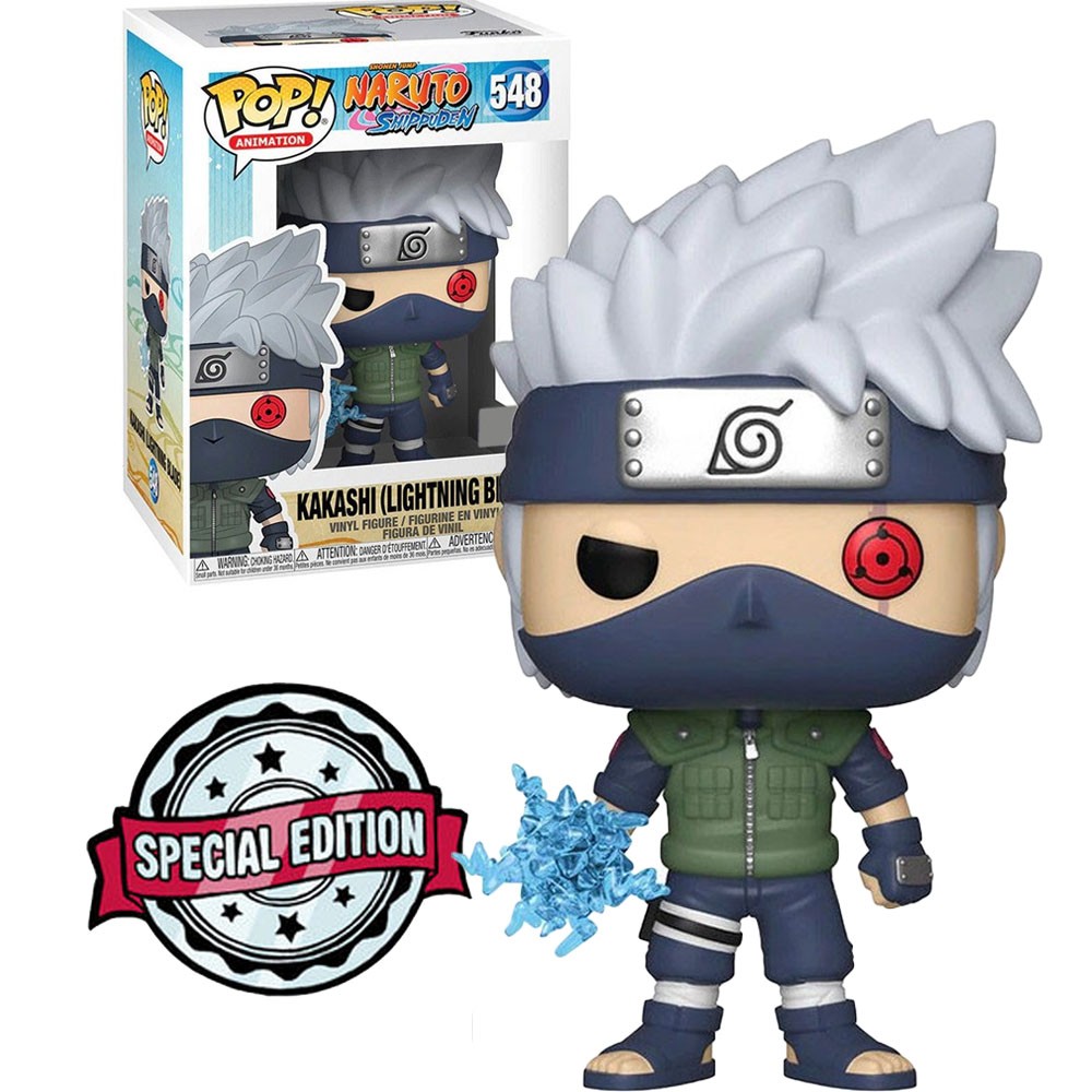 Boneco Funko Pop Animation Naruto Shippuden Kakashi Lightning Blade 548 Exclusivo Colecionável Vinil