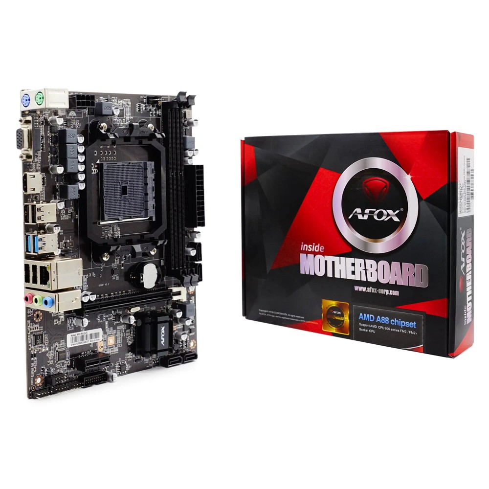 Placa Mãe Afox Micro ATX A88 com Chipset AMD A88 2x DDR3 Socket FM2+