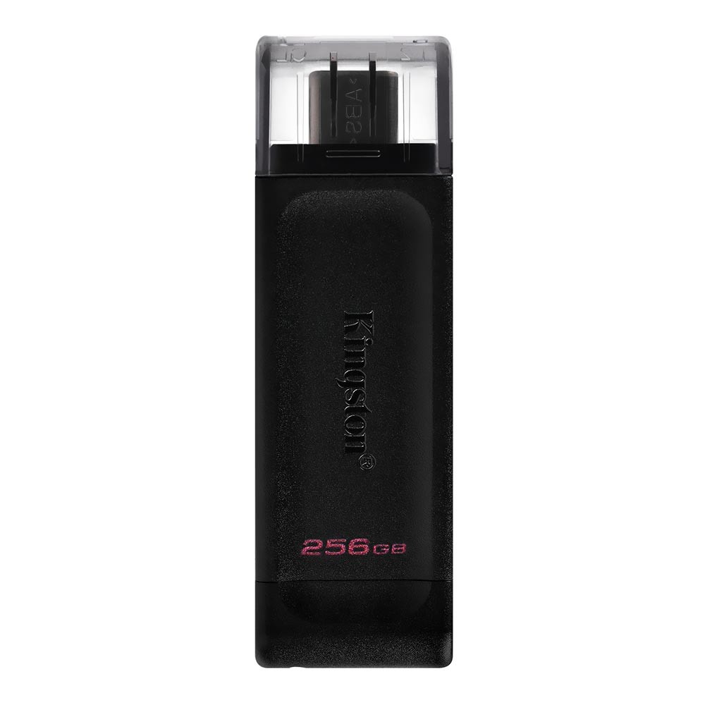 Pendrive Kingston DataTraveler 70 256GB Type-C USB 3.2 Preto