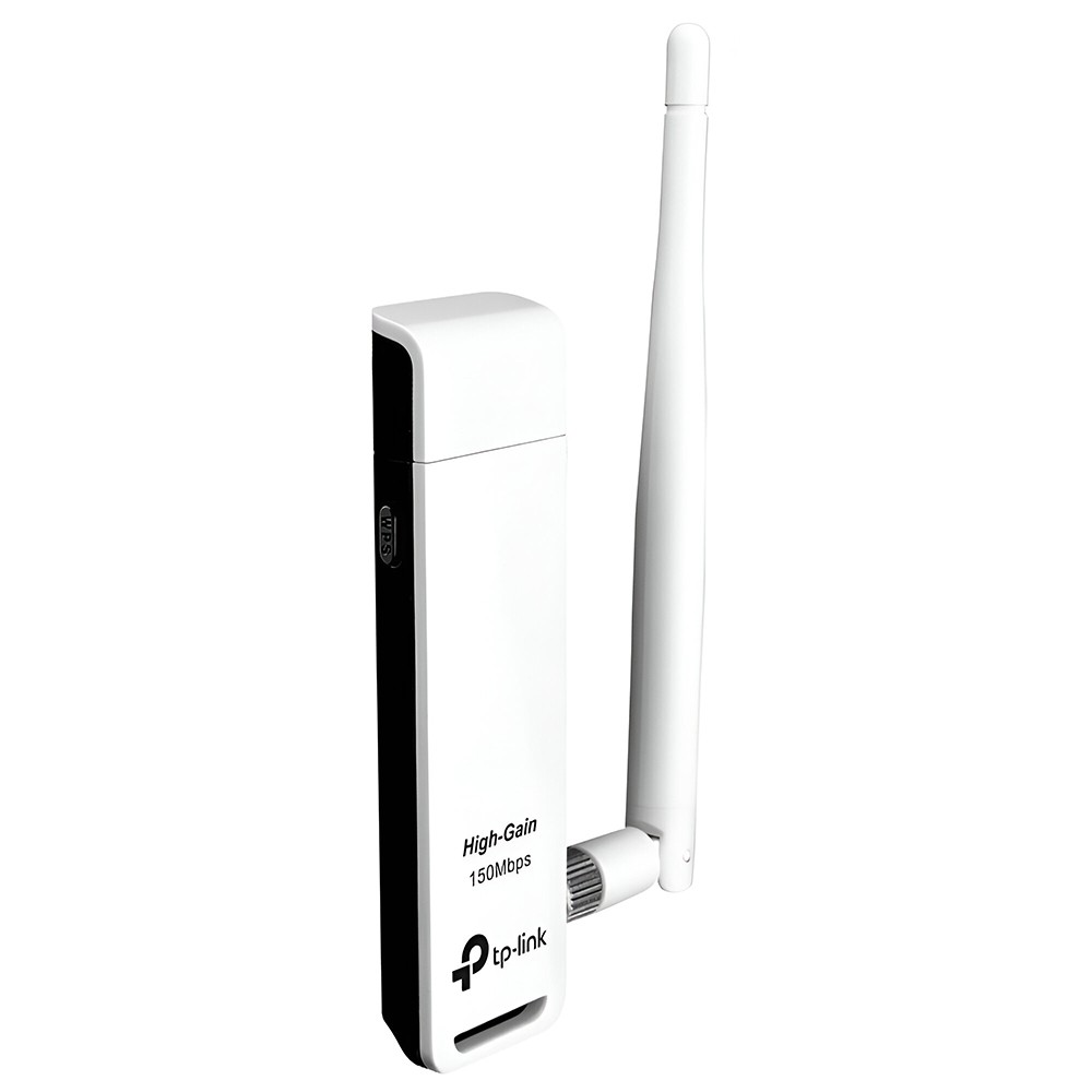 Adaptador Wi-Fi TP-Link TL-WN722N 150Mbps USB 2.0 com Antena Externa