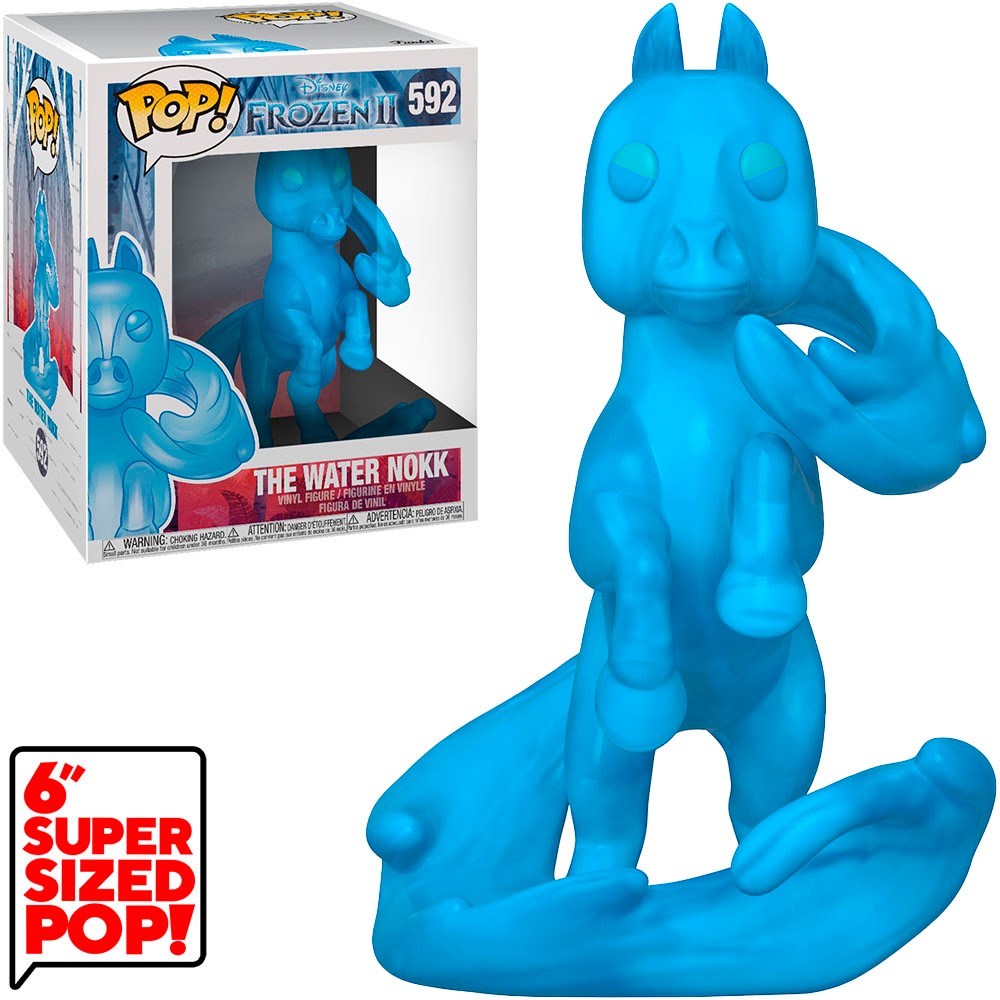Boneco Funko Pop Disney Frozen II The Water Nokk 592 Super Sized 6 Polegadas Original