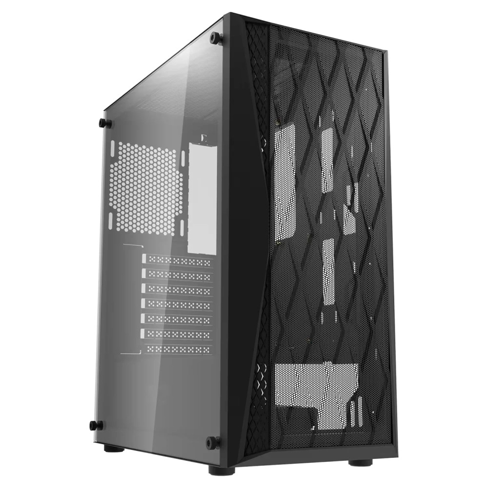 Gabinete Gamer Aigo DarkFlash DK352 Mesh Mid Tower - Preto (4 Fans ARGB)