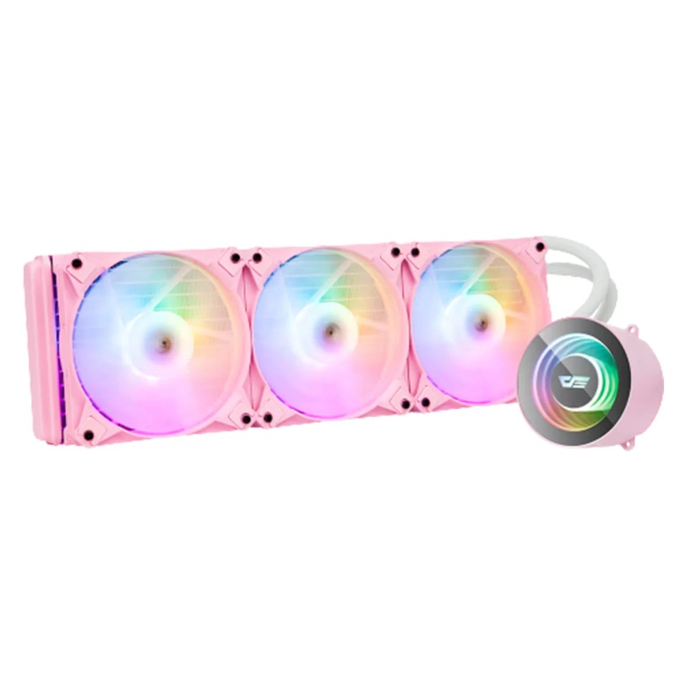 Water Cooler para Processador Aigo Darkflash Twister DX360 V2 ARGB - Rosa