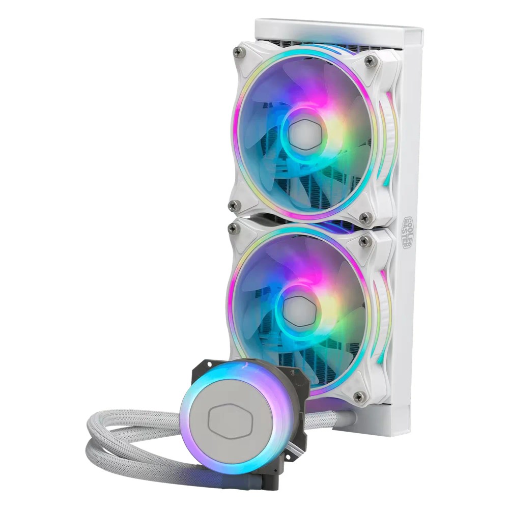 Water Cooler para Processador Cooler Master MasterLiquid ML240 Illusion MLX-D24M-A18PW-R1 RGB - Branco