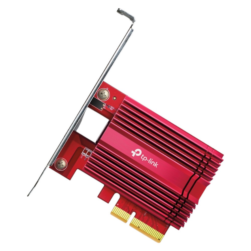 Adaptador de Rede TP-Link TX401 10 Giga PCI Express 10Gbps Ethernet Placa de Rede Alta Velocidade Gaming