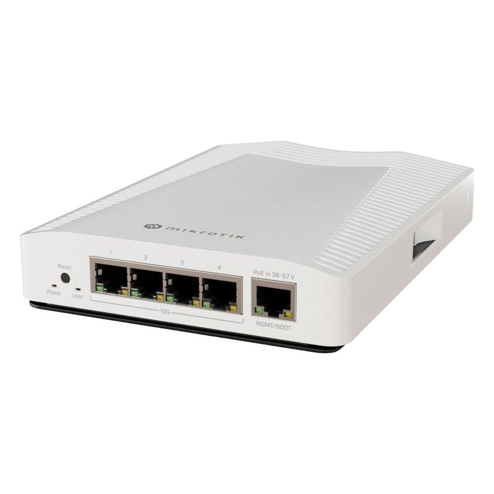 Roteador Switch MikroTik Cloud Router CRS304-4XG-IN 4 Portas 10 Gigabit Ethernet Gigabit Gerenciavel RouterOS L5 Silencioso