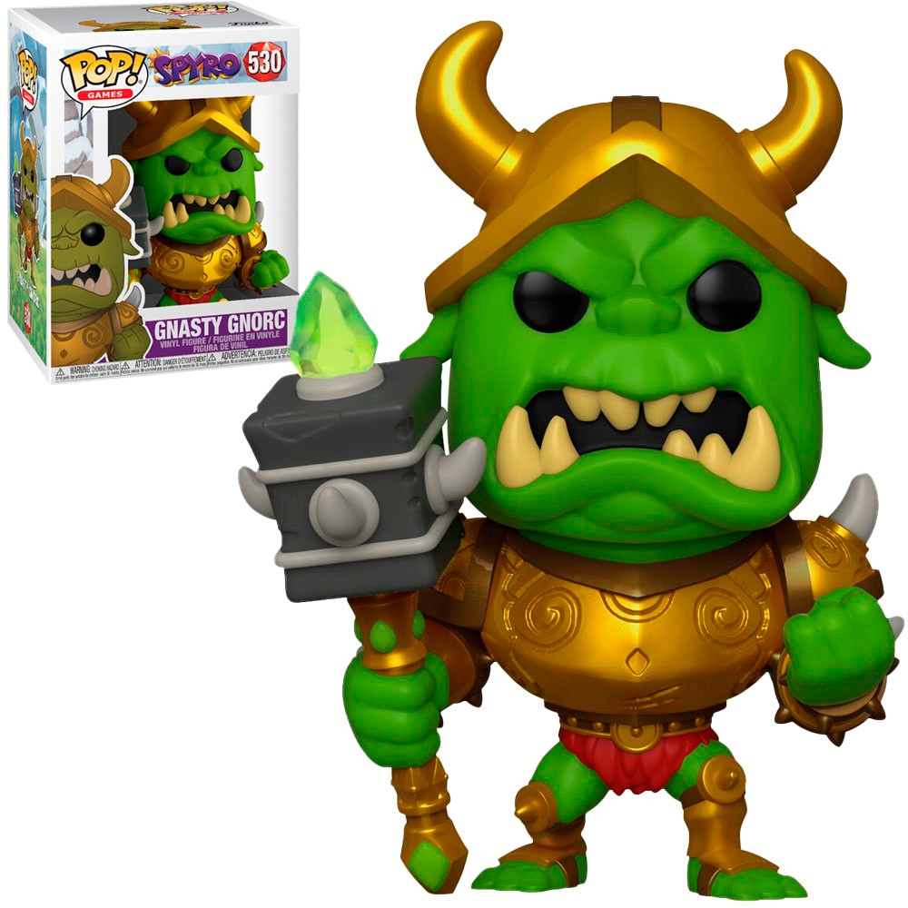 Boneco Funko Pop Games Spyro The Dragon Gnasty Gnorc 530 Colecionável Vinil Original