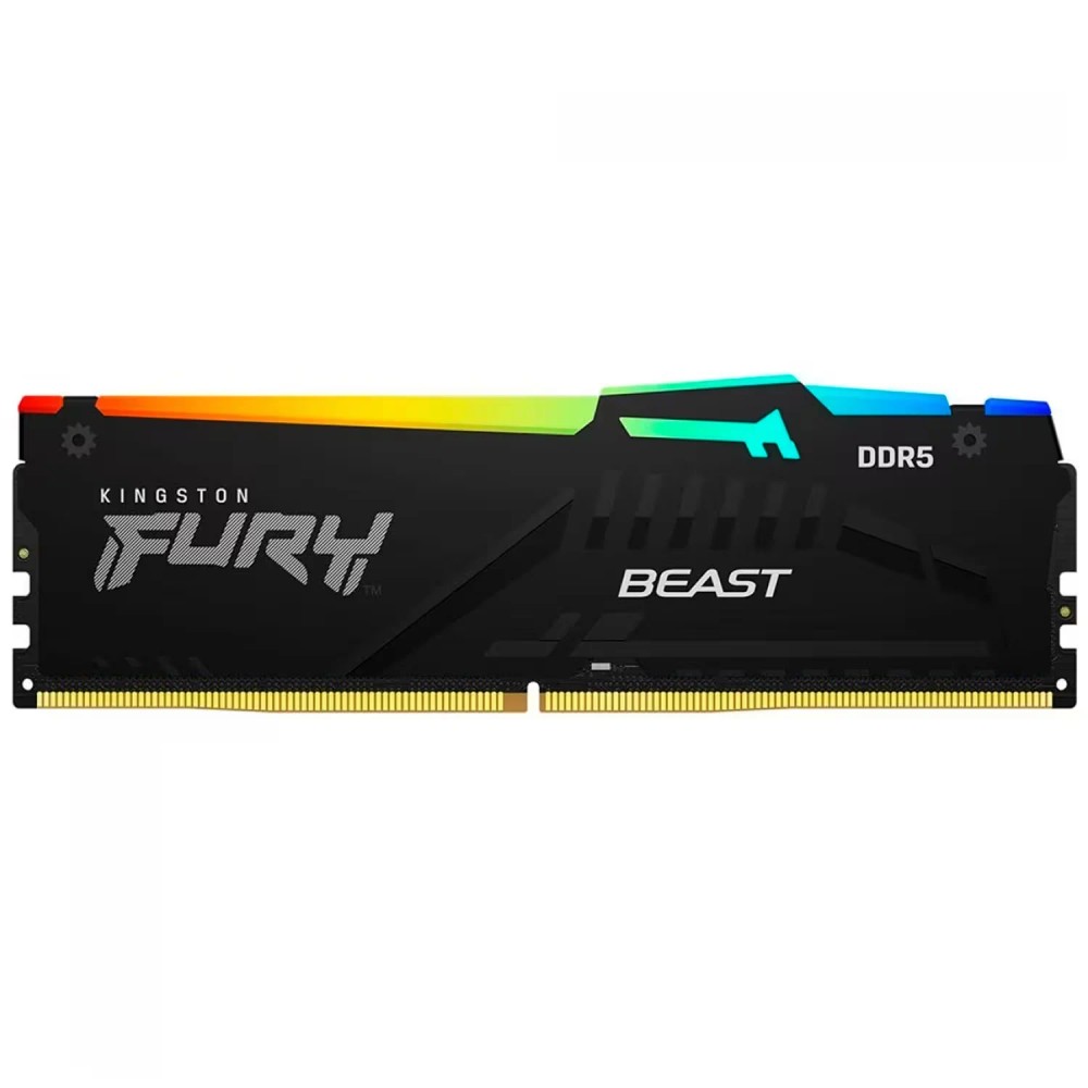 Memória RAM Kingston Fury Beast RGB 16GB DDR5 5600MHz - KF556C40BBA-16