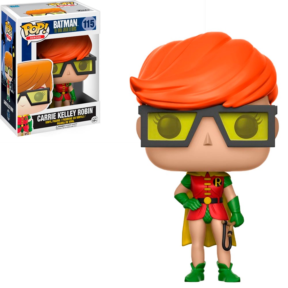 Boneco Funko Pop DC Batman The Dark Knight Returns Carrie Kelley Robin 115 Exclusivo Colecionável