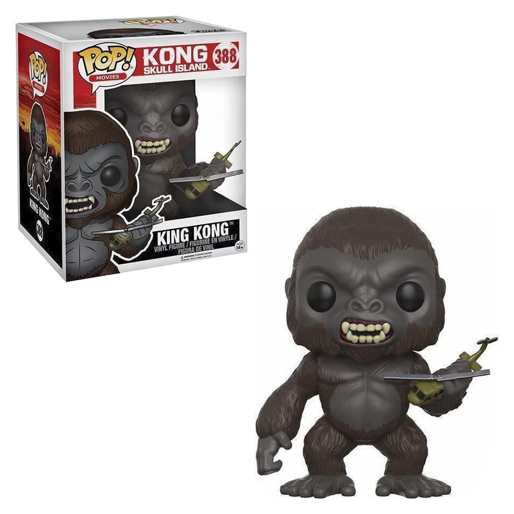 Boneco Funko Pop Movies Kong Skull Island King Kong 388 Colecionável Vinil Original