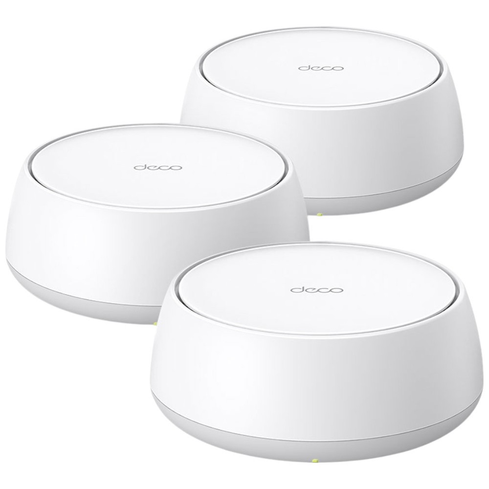 Roteador Wi-Fi 7 TP-Link Deco BE22 (3-Pack) Whole-Mesh 3600Mbps Dual Band MU-MIMO Mesh System