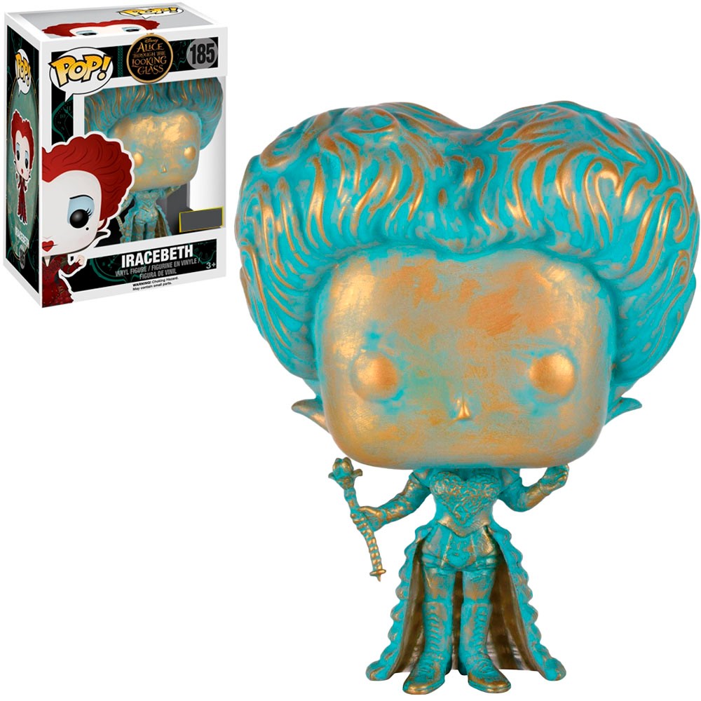 Boneco Funko Pop Disney Alice Through The Looking Glass Exclusivo Iracebeth Patina 185 Colecionável Vinil Original