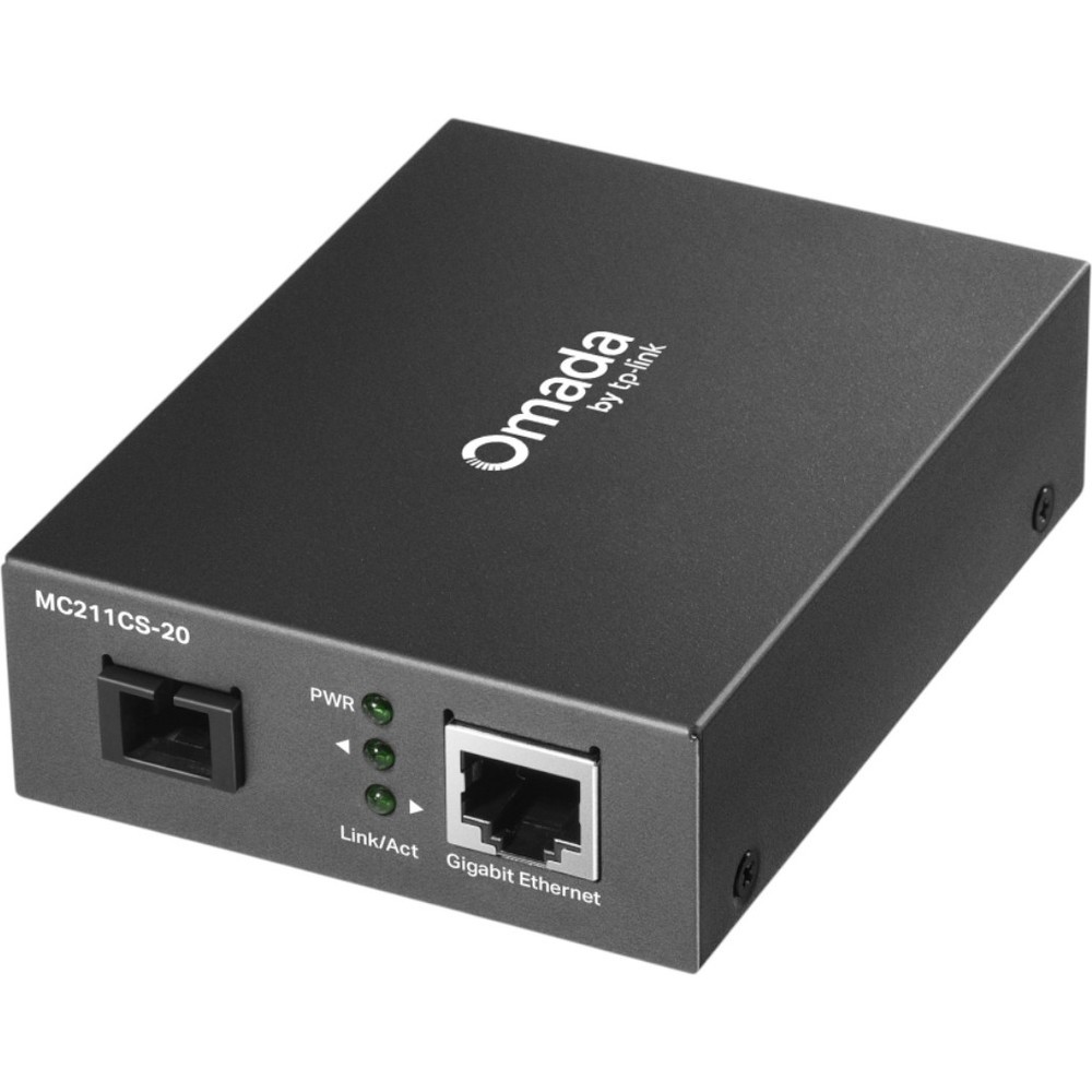Mídia Conversora TP-Link MC212CS-20 Omada Gigabit WDM 20KM 1000Mbps Fibra Óptica 1310nm 1550nm Conexão Estável