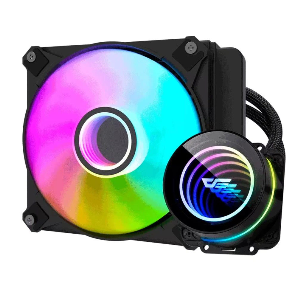 Water Cooler para Processador Aigo darkFlash Twister DX120 V2.6 ARGB - Preto