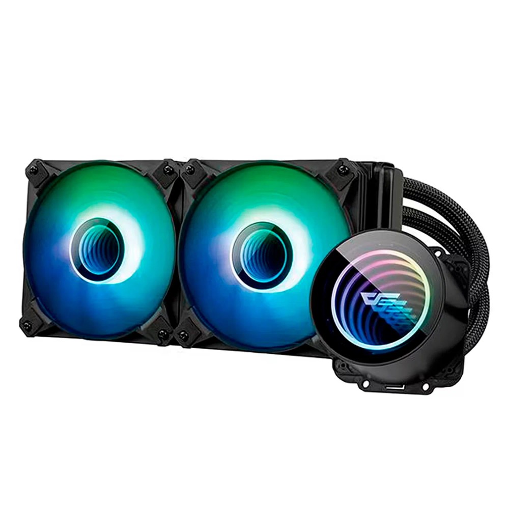Water Cooler para Processador Aigo Darkflash Twister DX240 V2.6 ARGB - Preto