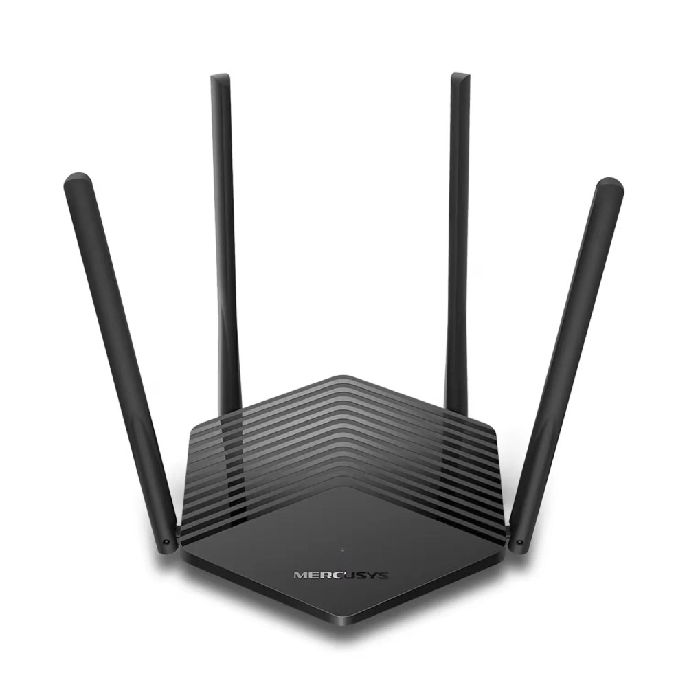 Roteador WiFi 6 Mercusys AX1500 4 Antenas Alta Velocidade Preto
