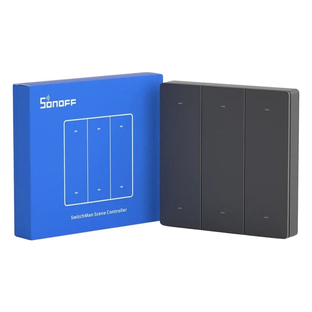 Controlador Wi-Fi Sonoff SwitchMan R5 6 Botões Automação Alexa Google