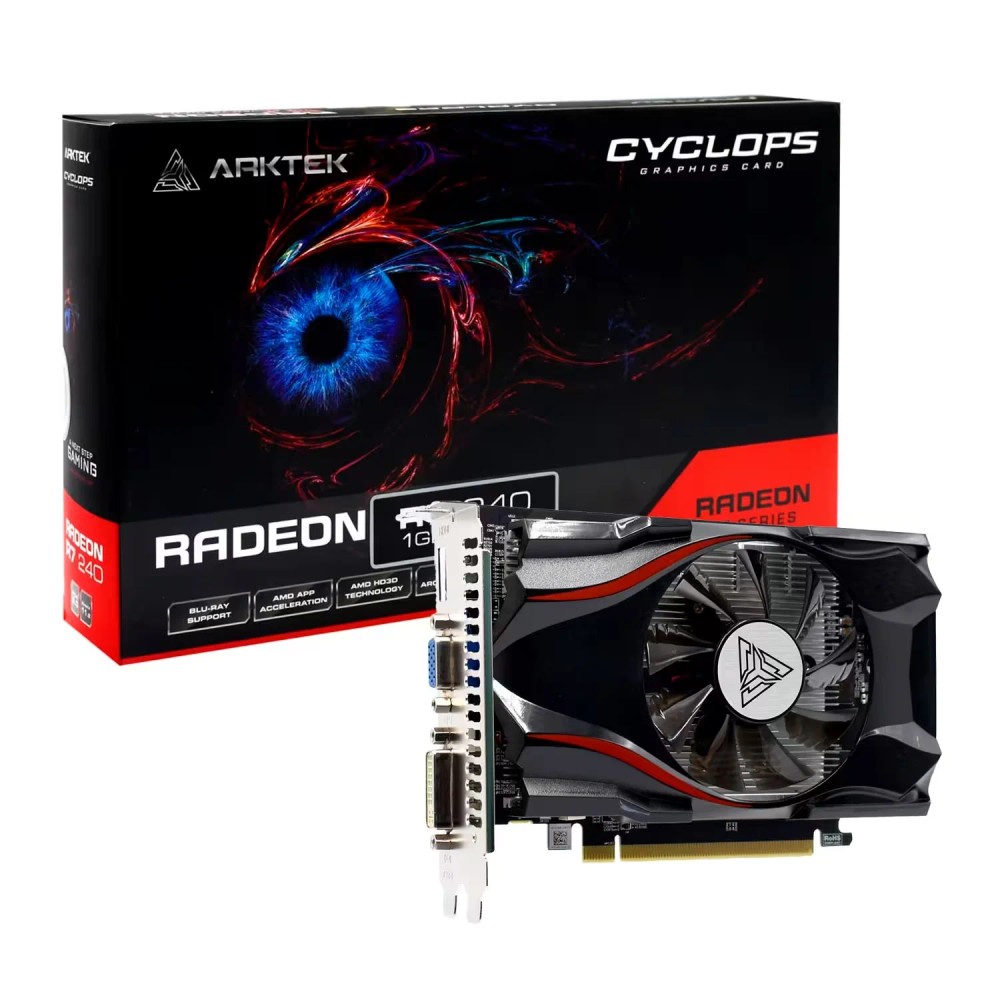 Placa de Vídeo AMD Radeon R7-240 Artek 1GB GDDR5 PCI Express