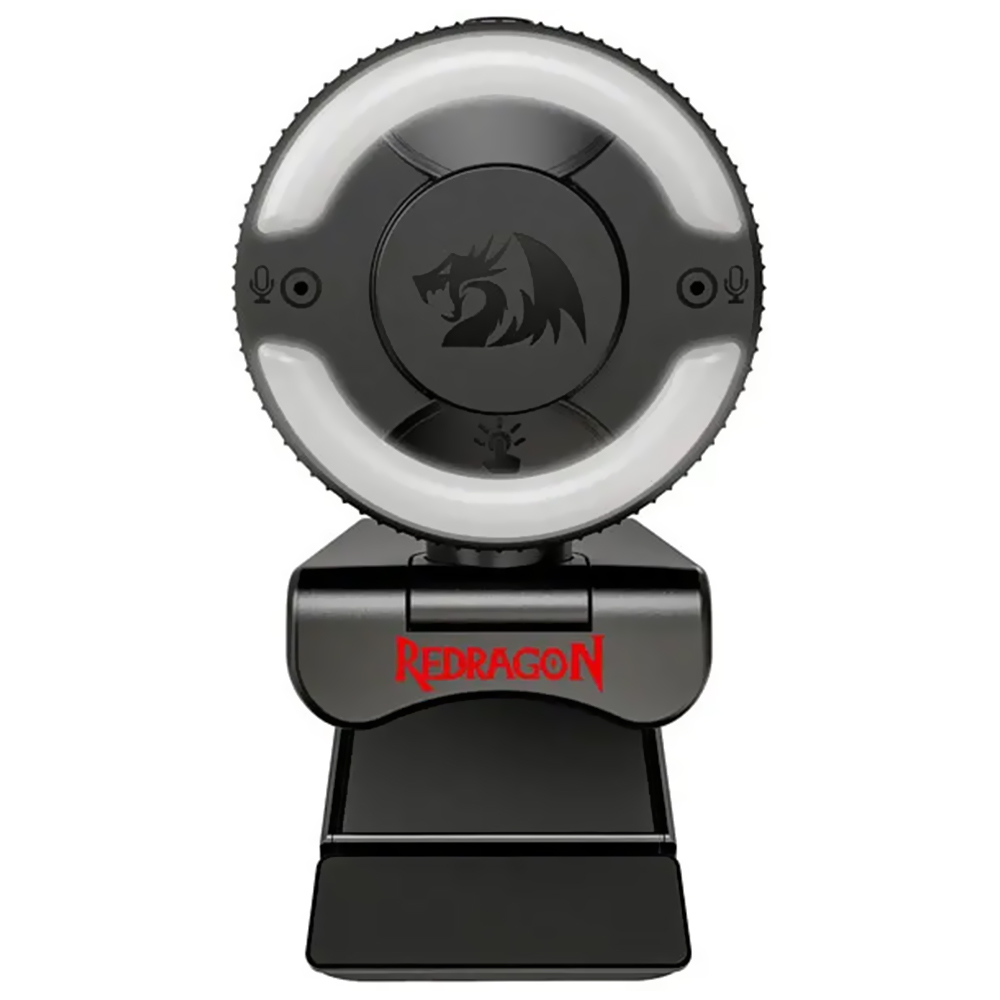 Webcam Redragon GW910 Full HD 1080P com Microfone USB para Videoconferências