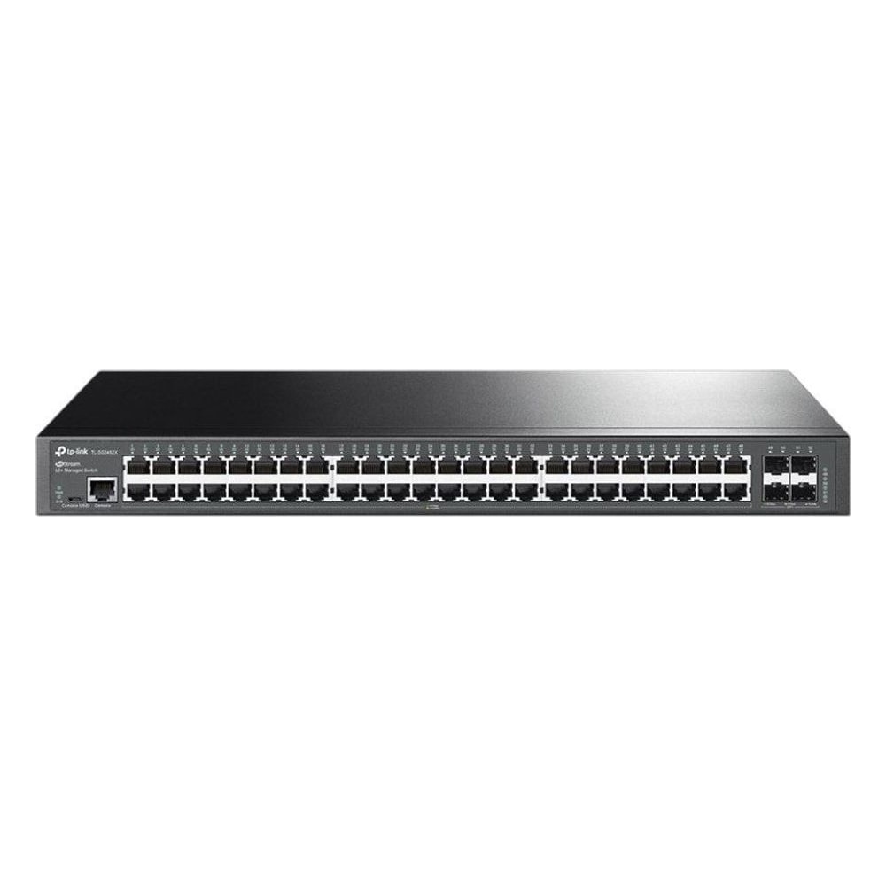 Switch TP-Link SG3452X 48 Portas Gigabit 4 Portas 10Gb SFP+ L2+ Gerenciável Rack 19" Ideal Data Center