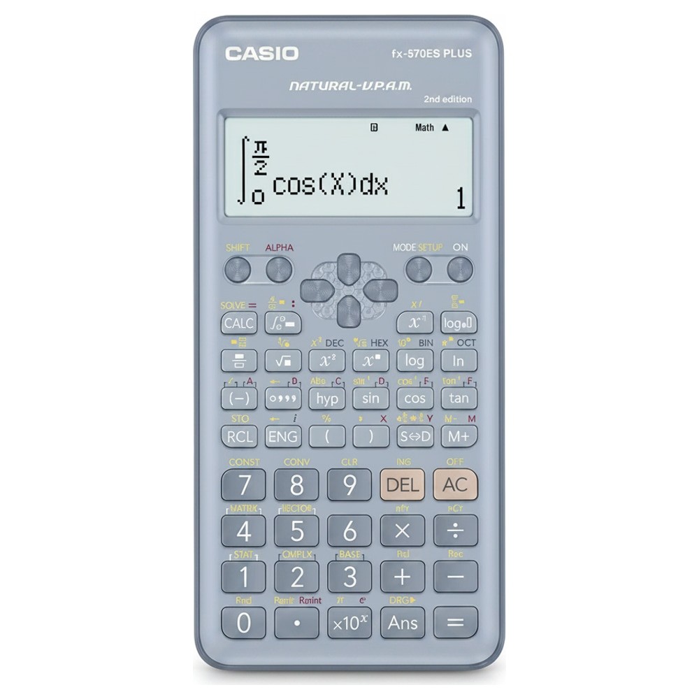 Calculadora Científica Casio FX-570ES 12 Dígitos Cinza com Funções Avançadas