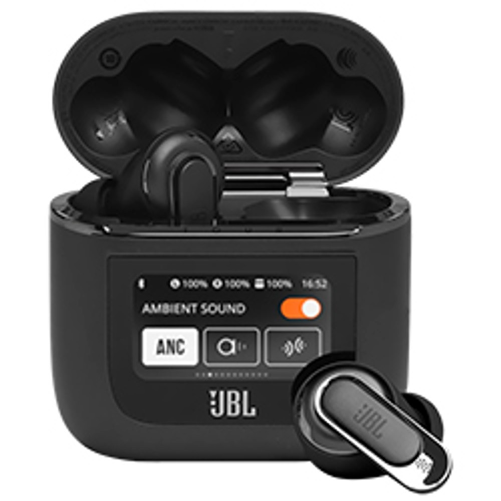 Fone de Ouvido Sem Fio JBL Tour Pro 3 ANC TWS Bluetooth 5.3 Cancelamento Ativo de Ruído 40h Bateria Preto