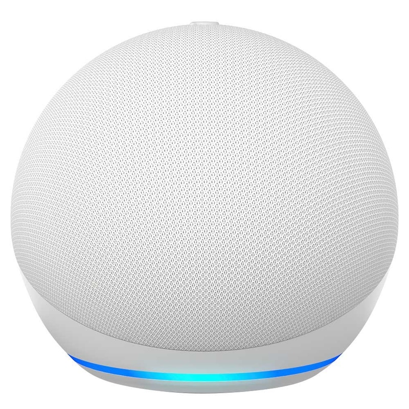 Caixa de Som Bluetooth Amazon Echo Dot 5 com Alexa Branco Moderno