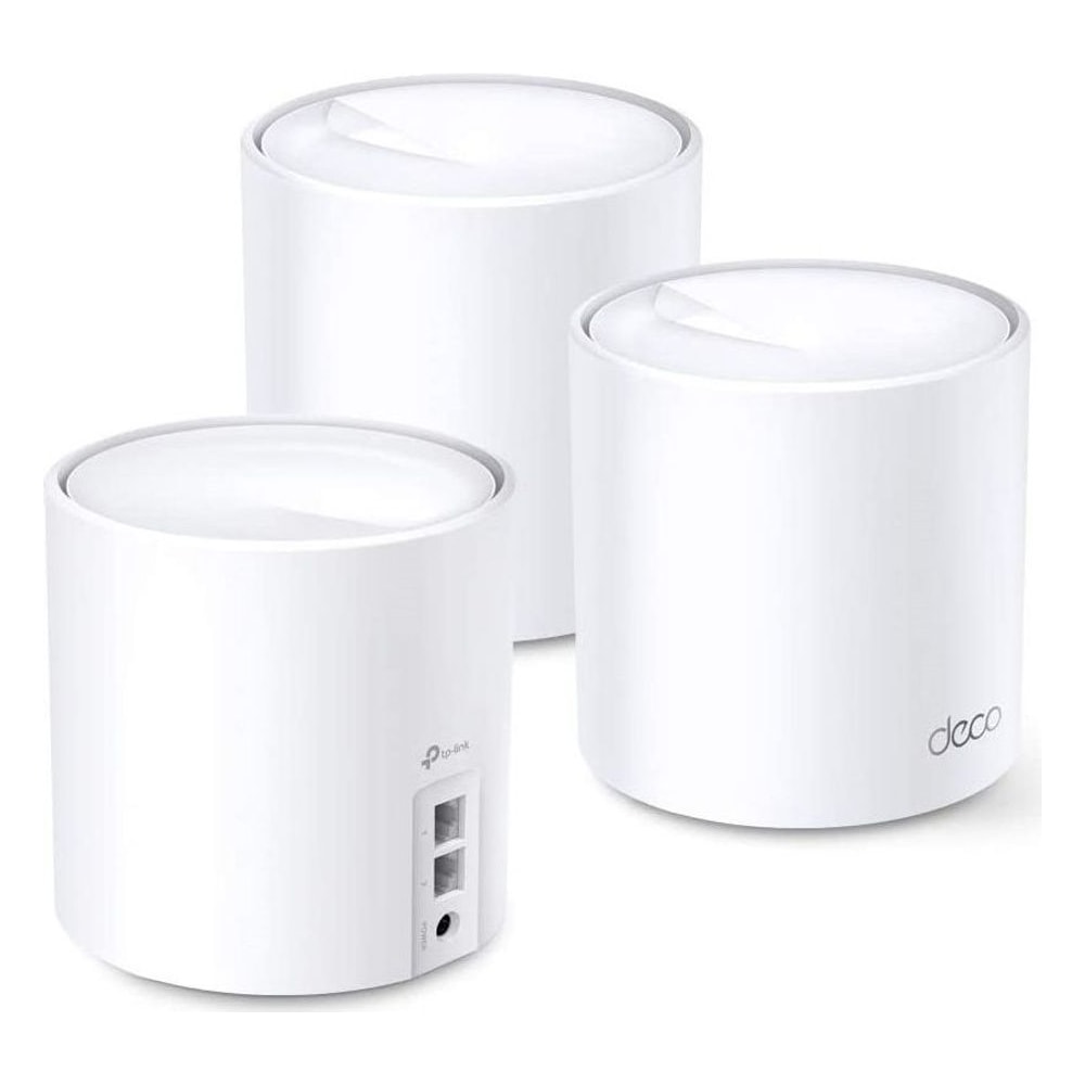 Roteador Wi-Fi 6 TP-Link Deco X60 (3-Pack) Whole-Home Mesh AX5400 Dual Band 5400Mbps MU-MIMO Beamforming Segurança Avançada