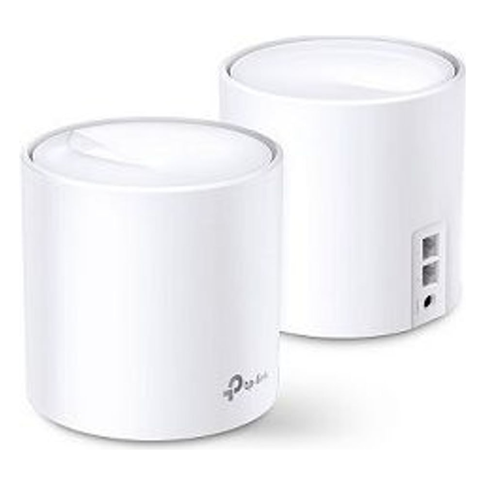 Roteador Wi-Fi 6 TP-Link Deco X20 (2-Pack) Whole-Home Mesh AX1800 Dual Band 1800Mbps MU-MIMO Beamforming Segurança Avançada
