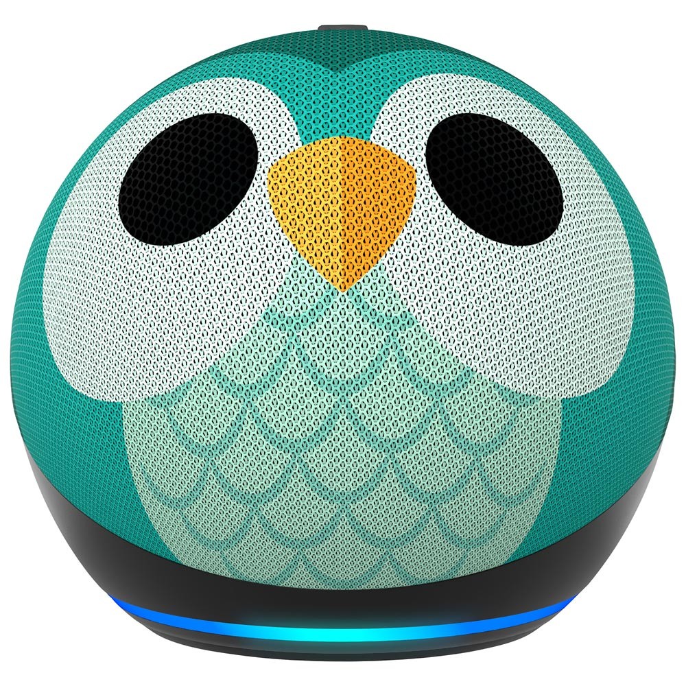 Caixa de Som Amazon Echo Dot Kids 5ª Geração Bluetooth Coruja Divertida