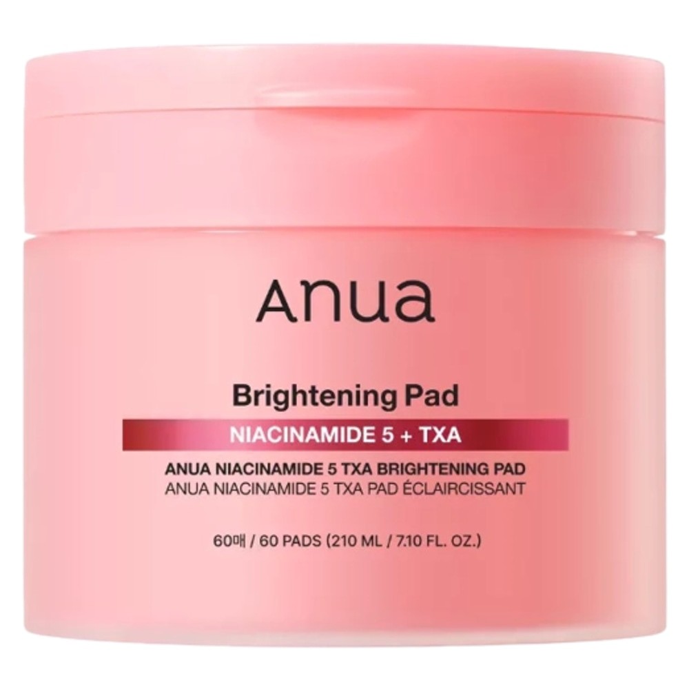 Almofadas Tônicas Anua Niacinamide 5 TXA Brightening Pad 60 Unidades Clareamento Hidratação Antienvelhecimento Pele Radiante