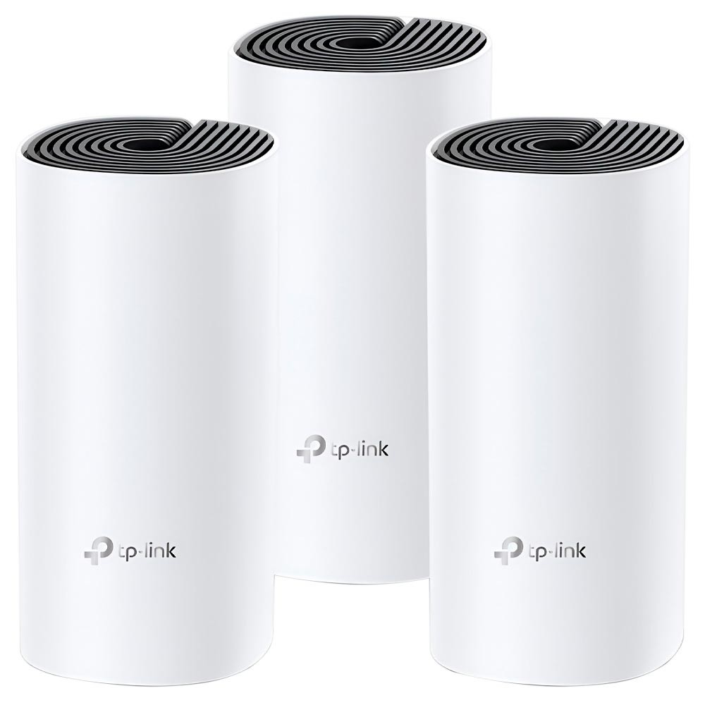 Roteador Wi-Fi TP-Link Deco M4 Mesh AC1200 Kit 3 Unidades Branco