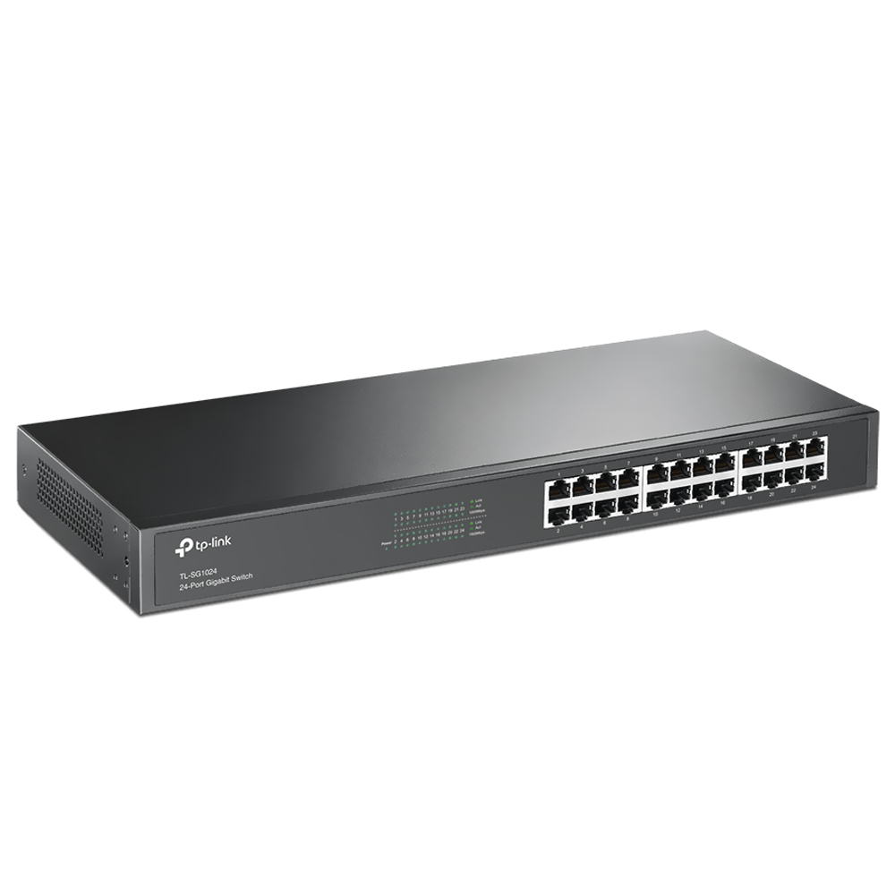 Switch de Rede TP-Link 24 Portas Gigabit TL-SG1024 Rackmount 10/100/1000Mbps