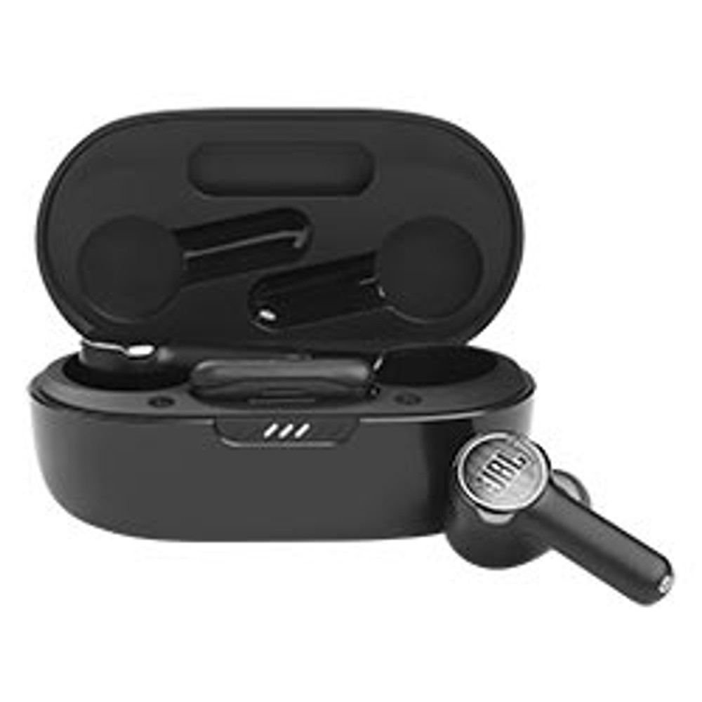 Fone de Ouvido Sem Fio JBL Quantum TWS Bluetooth 5.2 Gaming 20h Bateria Microfone Cancelamento Ruído Preto