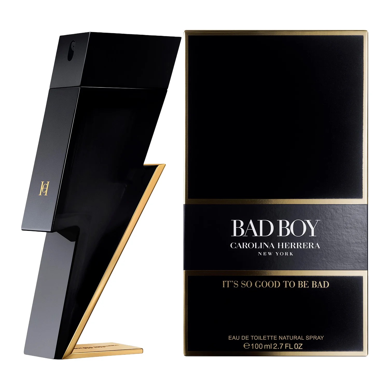 Perfume Masculino Carolina Herrera Bad Boy EDT - Mega...