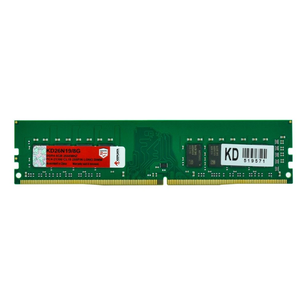 Memória RAM KeepData KD26N19/8G 8GB DDR4 2666MHz DIMM Desktop PC Alta Performance Estabilidade Upgrade Sistema Memória Desktop 2666 MT/s CL1