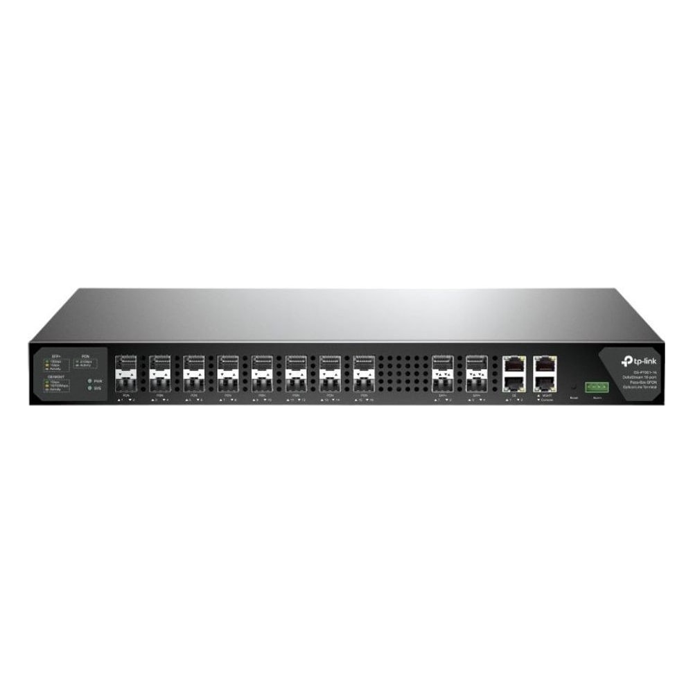 OLT GPON TP-Link DS-P7001-16 Pizza-Box 16P 4x10G 2048 ONUs Alta Capacidade Conectividade Fibra Óptica