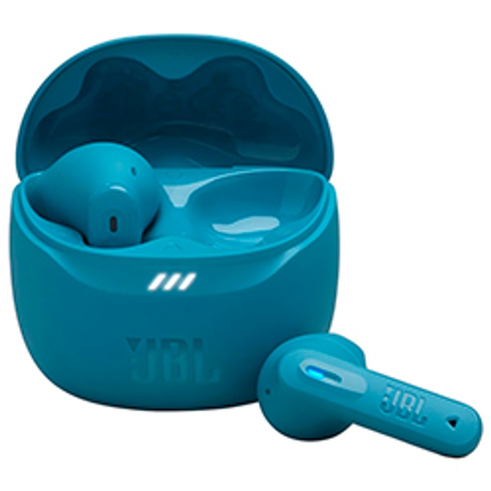 Fone de Ouvido Sem Fio JBL Tune Flex 2 TWS Bluetooth 5.3 Perfect Fit 32h Bateria Turquesa