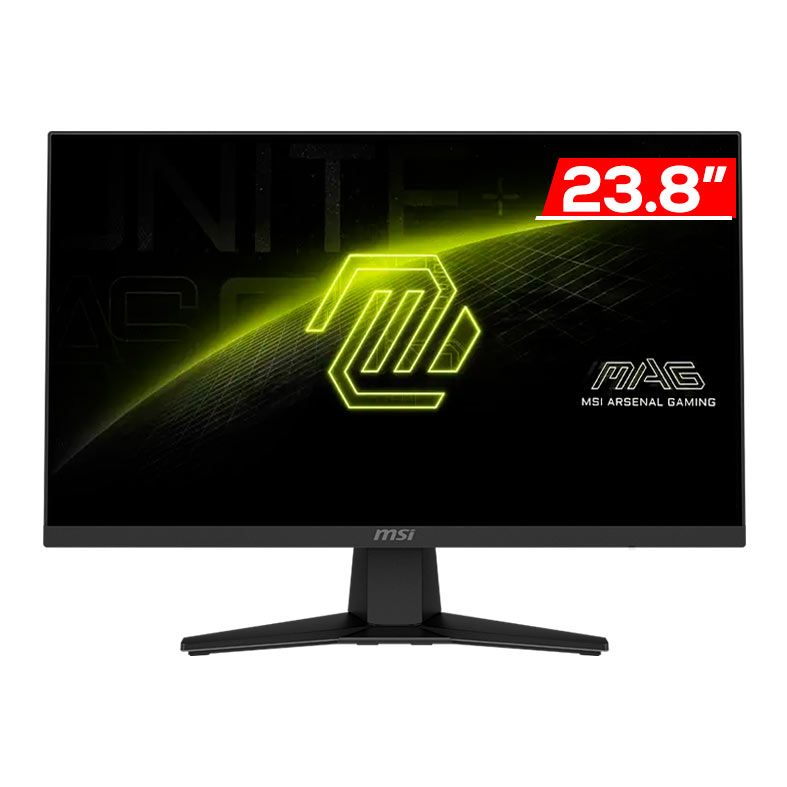 Monitor Gamer MSI Mag 244F 23.8" Full HD LED Rapid IPS 200HZ / 0.5MS - Preto
