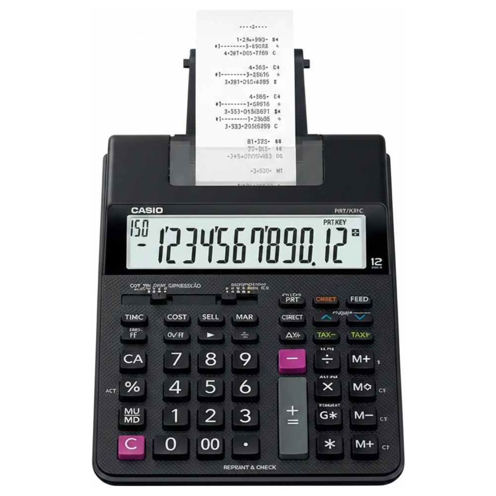 Calculadora Casio HR-100RC com Impressão 12 Dígitos Bivolt Preta