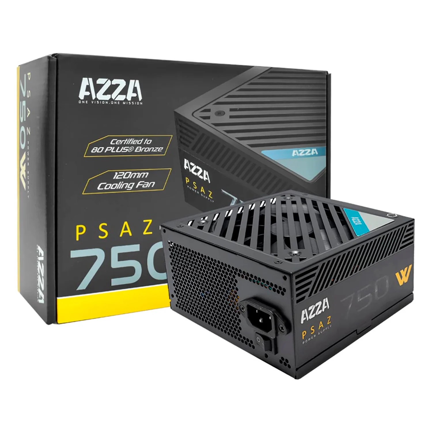 Fonte de Alimentação Azza PSAZ-750W ATX 750W 80 Plus Bronze