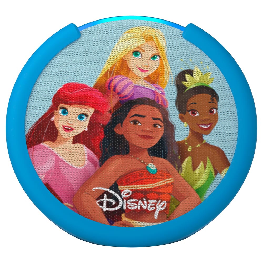Caixa de Som Bluetooth Amazon Echo Pop Kids Disney Princesas Rosa