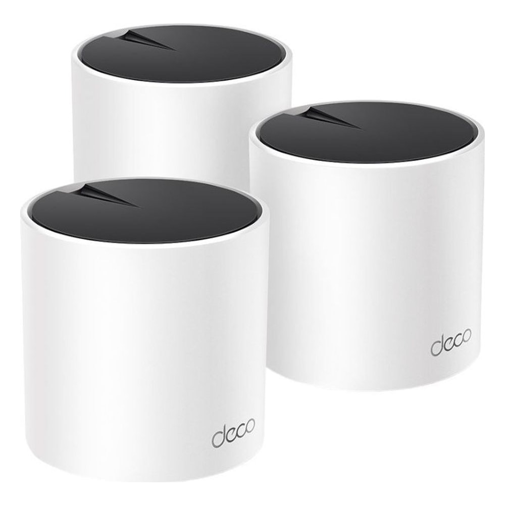 Roteador Mesh Wi-Fi 6 TP-Link Deco X55 (3-Pack) AX3000 Dual Band 3000Mbps MU-MIMO Beamforming Segurança HomeShield
