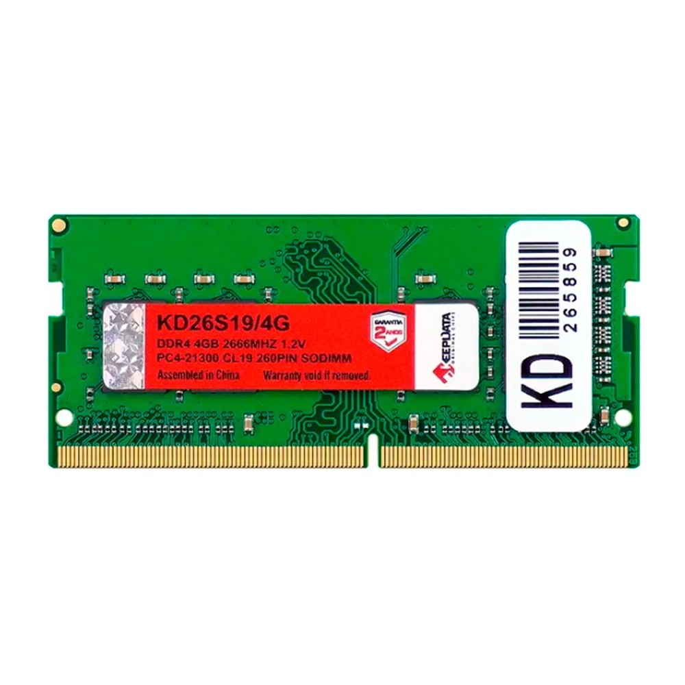 Memória RAM KeepData KD26S19/4G 4GB DDR4 2666MHz SODIMM Para Notebook PC Laptop Alta Performance Upgrade Estabilidade 1.2V