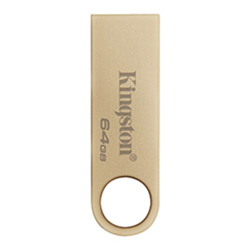 Pendrive 64GB USB 3.2 Kingston DTSE9G3 Velocidade e Design Dourado