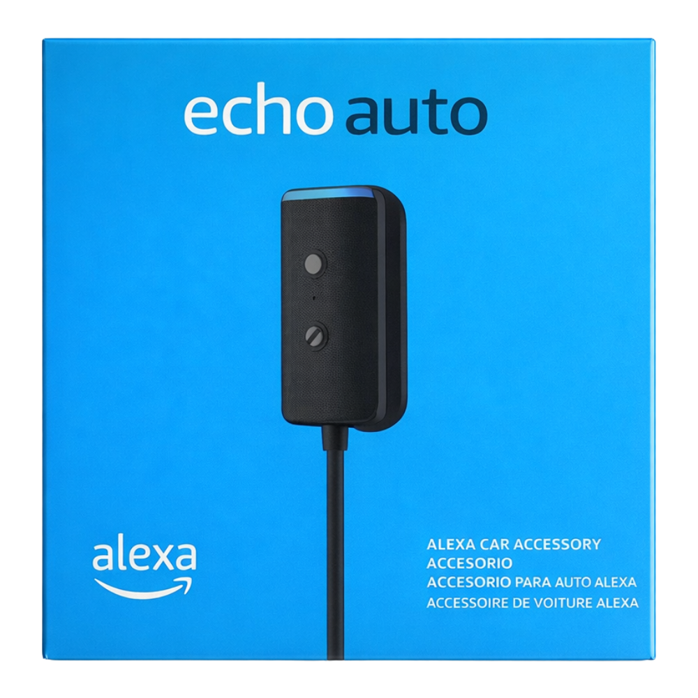 Caixa de Som Amazon Echo Auto 2ª Geração com Alexa e 8 Microfones Preto