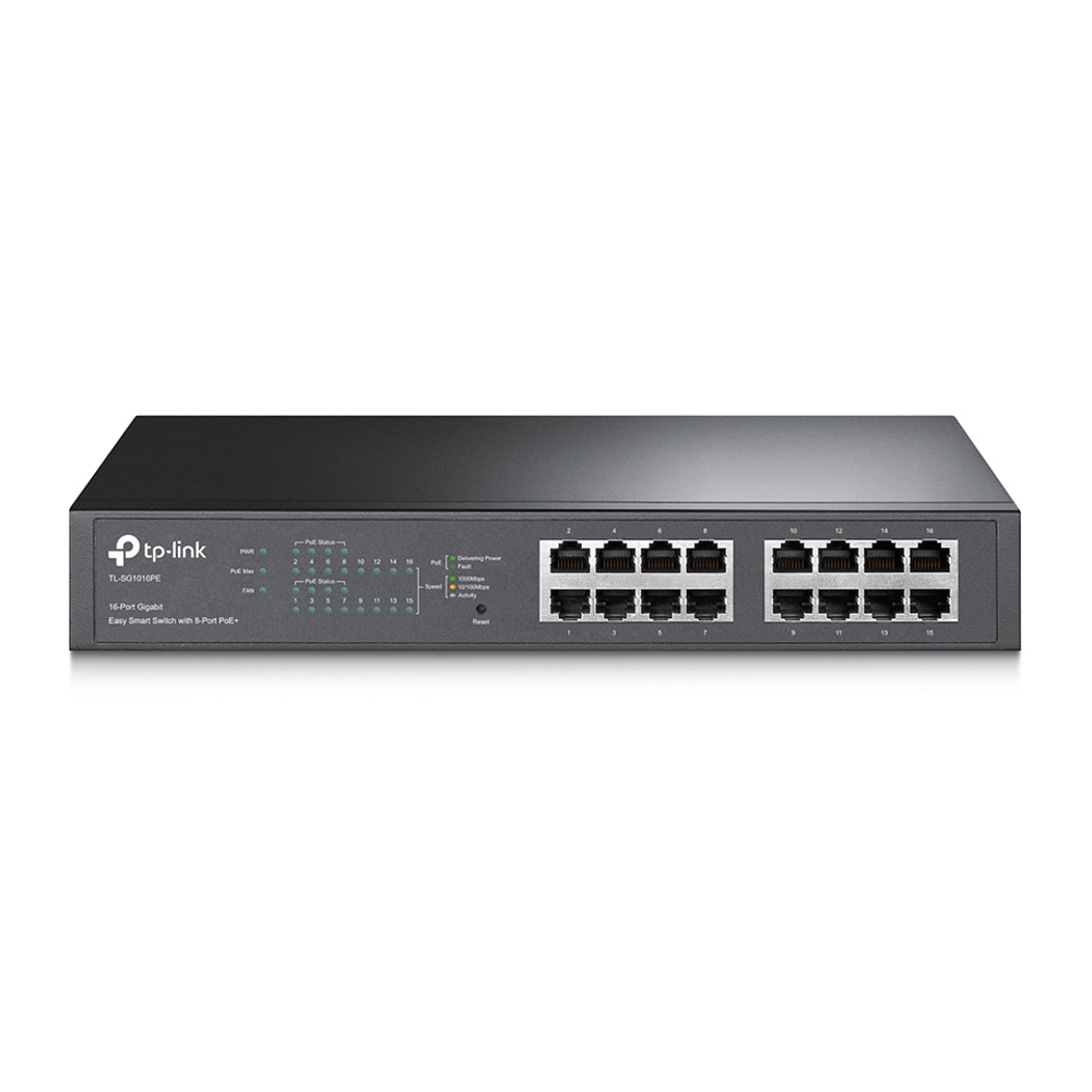 Switch de Rede TP-Link 16 Portas PoE+ TL-SG1016PE Gerenciamento Inteligente